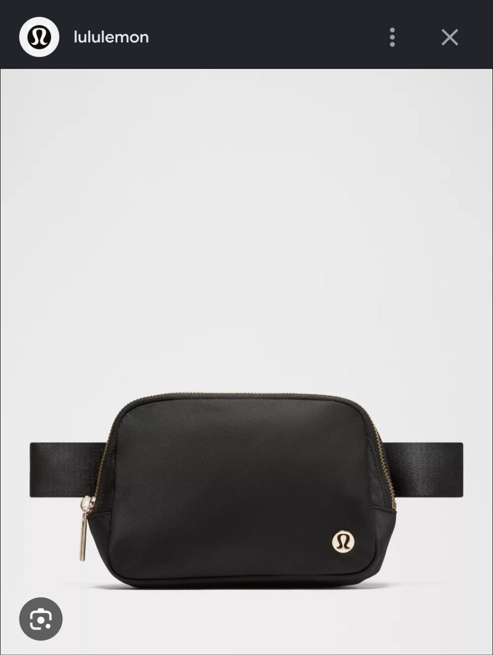 Lululemon Black Everywhere Belt Bag 1L Athletic